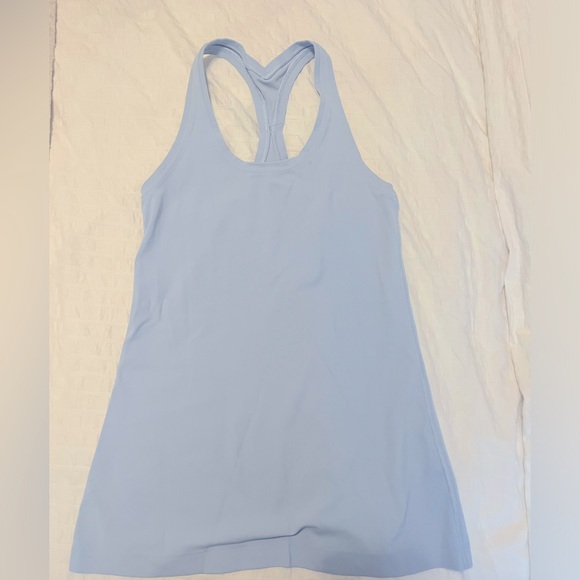 Lululemon Light Blue Razorback tank top - Picture 1 of 3